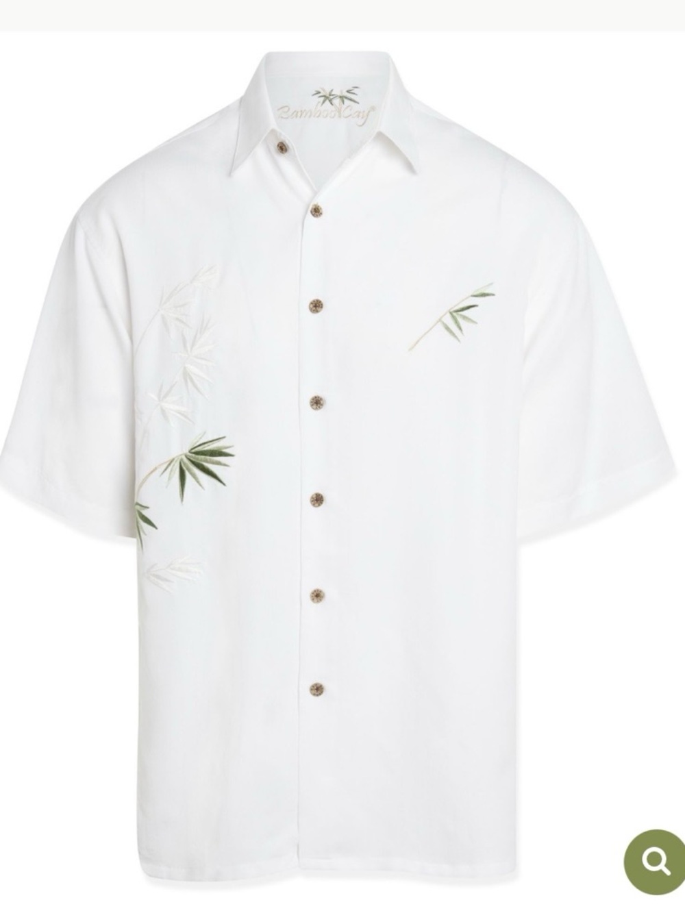NWT, Bamboo Cay Flying Bamboos Embroidered Shirt
